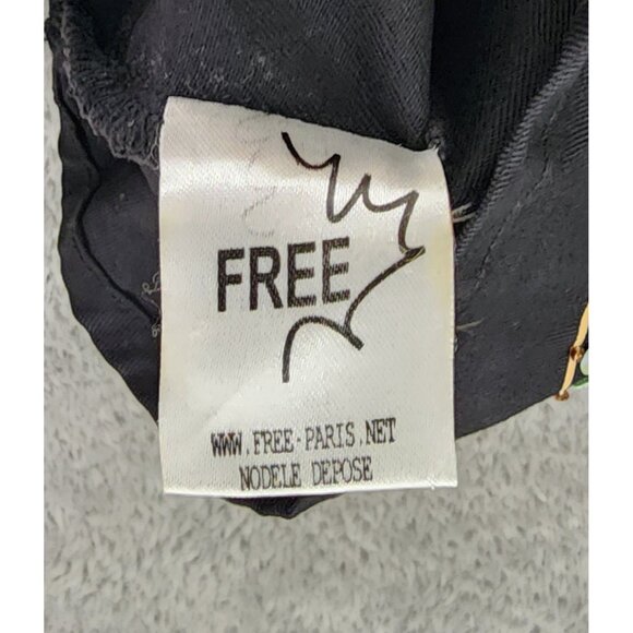 Free For Humanity Shirt Womens Small Black Sequined Button Up Short Sleeve Retro - Picture 8 of 9